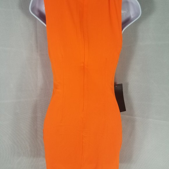 BEBE EMBELLISHED OPEN SHOULDERS DRESS $149 - XXS XS M - ORANGE - NEW WITH TAGS - Picture 7 of 7